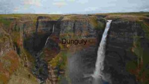 Majestic Waterfall in Rugged Terrain