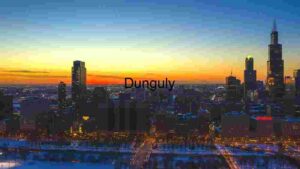 Twilight Hues Over Snow-Covered Cityscape