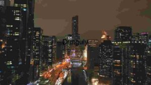 City Nightscape: Illuminated Urban Elegance