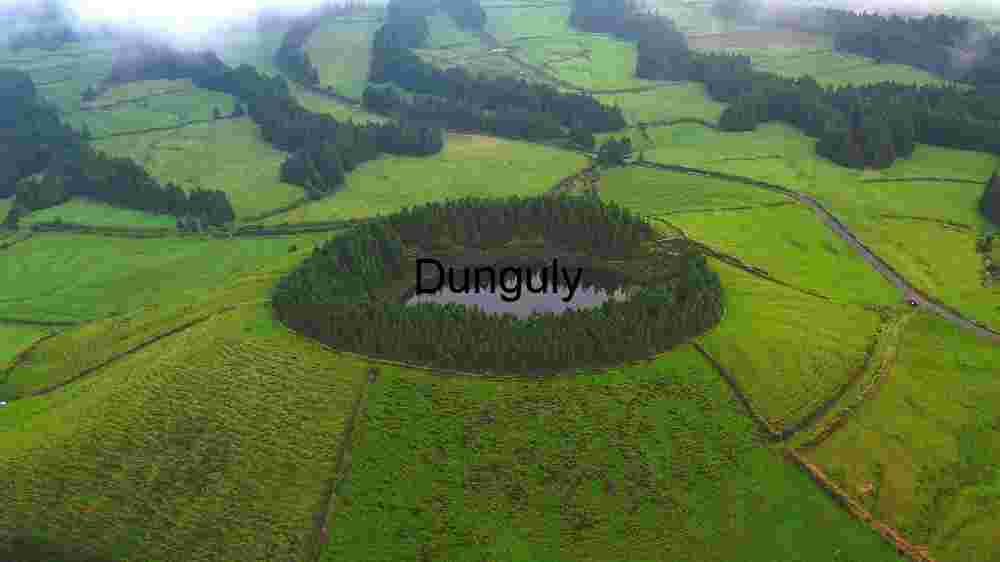 Verdant Vista: Aerial View of a Secluded Lake