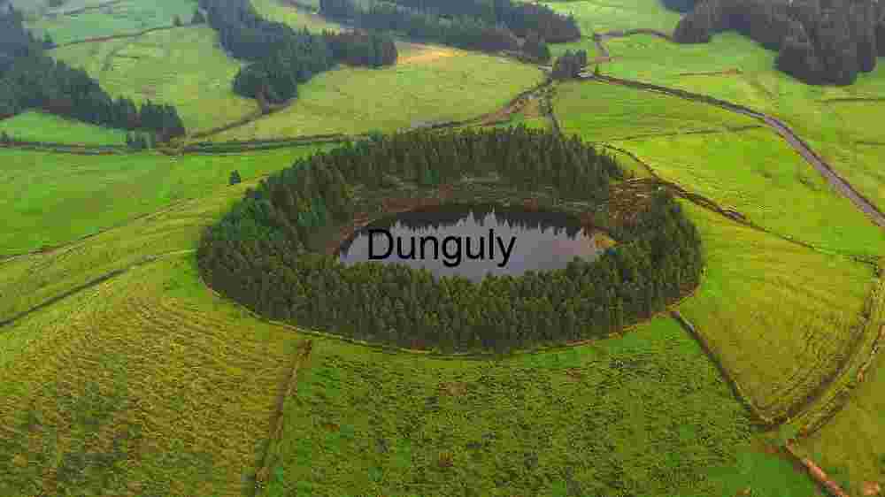 Verdant Vista: Aerial View of a Secluded Lake
