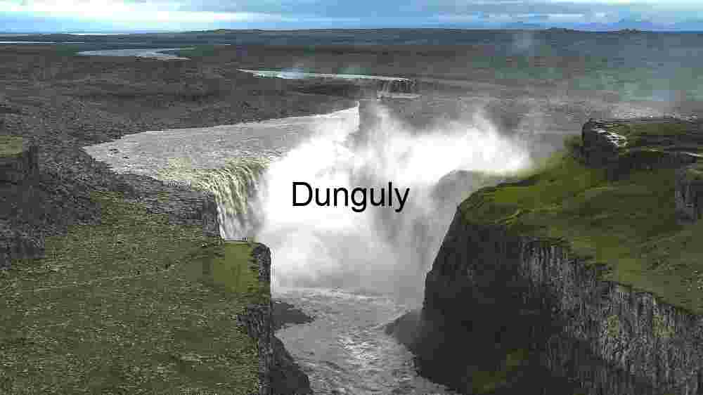 Majestic Waterfall in a Rugged Landscape