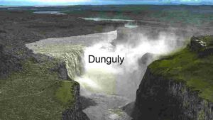 Majestic Waterfall in a Rugged Landscape