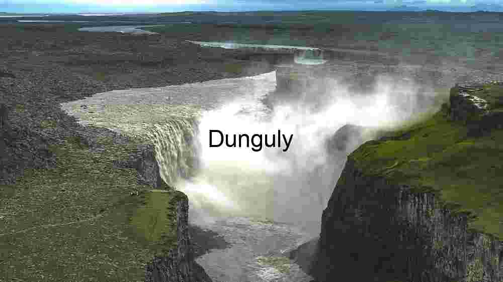 Majestic Waterfall in a Rugged Landscape