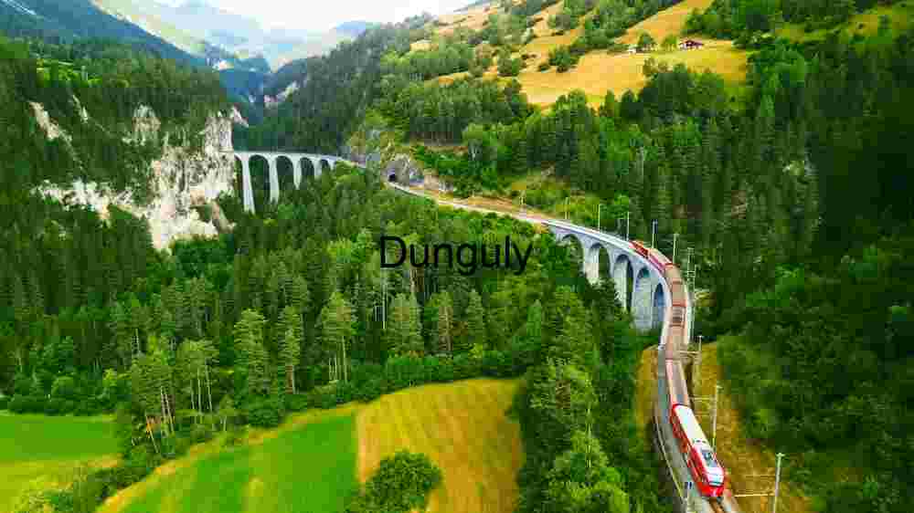 Scenic Alpine Railway Journey