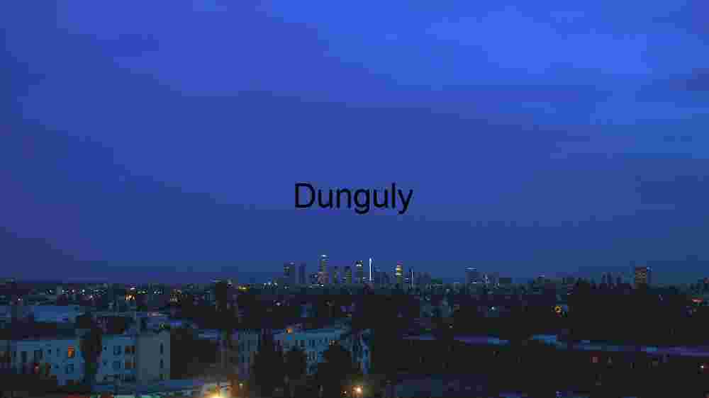 Twilight Silhouette of a City Skyline