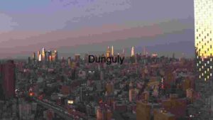 Twilight Cityscape with Glistening Building Facade