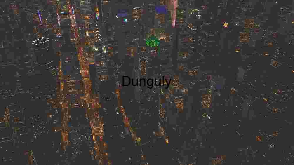 Nighttime Aerial View of Bustling Metropolis