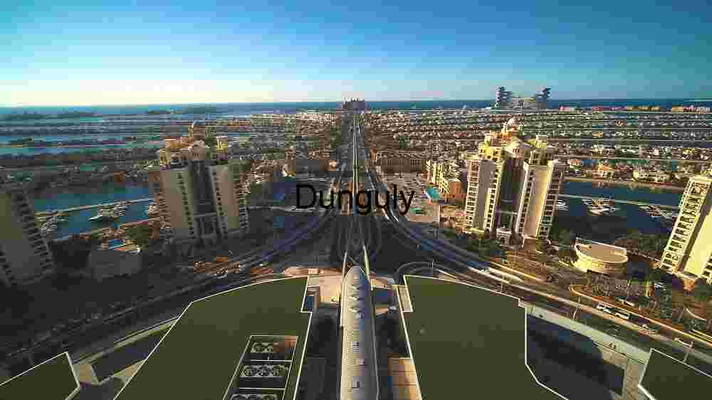 Aerial View of a Modern Cityscape at Sunset