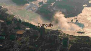 Aerial View of Niagara Falls and Cityscape
