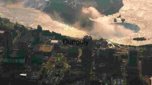 Aerial View of Niagara Falls and Surrounding Cityscape