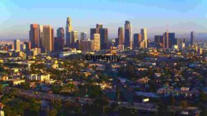 Golden Hour Over the Cityscape