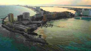 Coastal Cityscape at Sunset