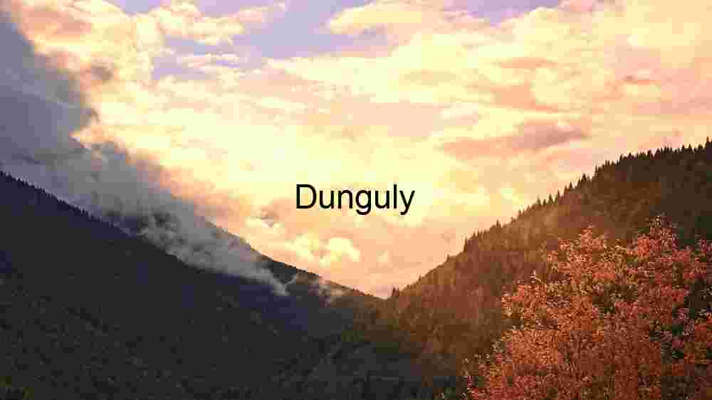 Autumn Sunset Over Mountainous Landscape