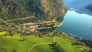 Serene Fjord Village at Dawn