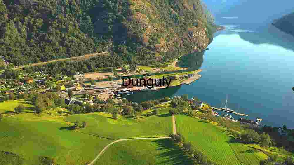 Serene Fjord Village at Dawn