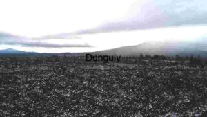 Mystic Lava Field Under Cloudy Skies