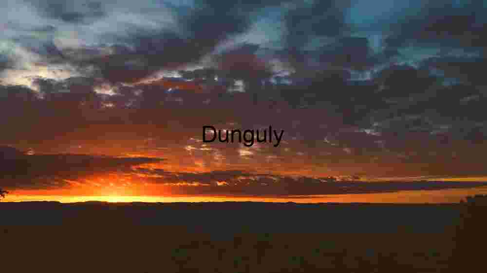 Fiery Horizon at Dusk