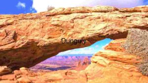 Majestic Natural Archway Overlooking Canyon Vista