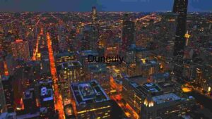 Twilight Hues Over Urban Sprawl