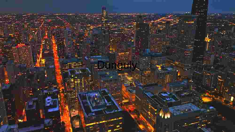 Twilight Hues Over Urban Sprawl