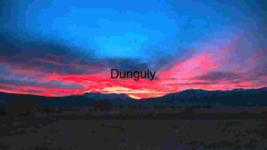 Fiery Sunset Over Mountain Range