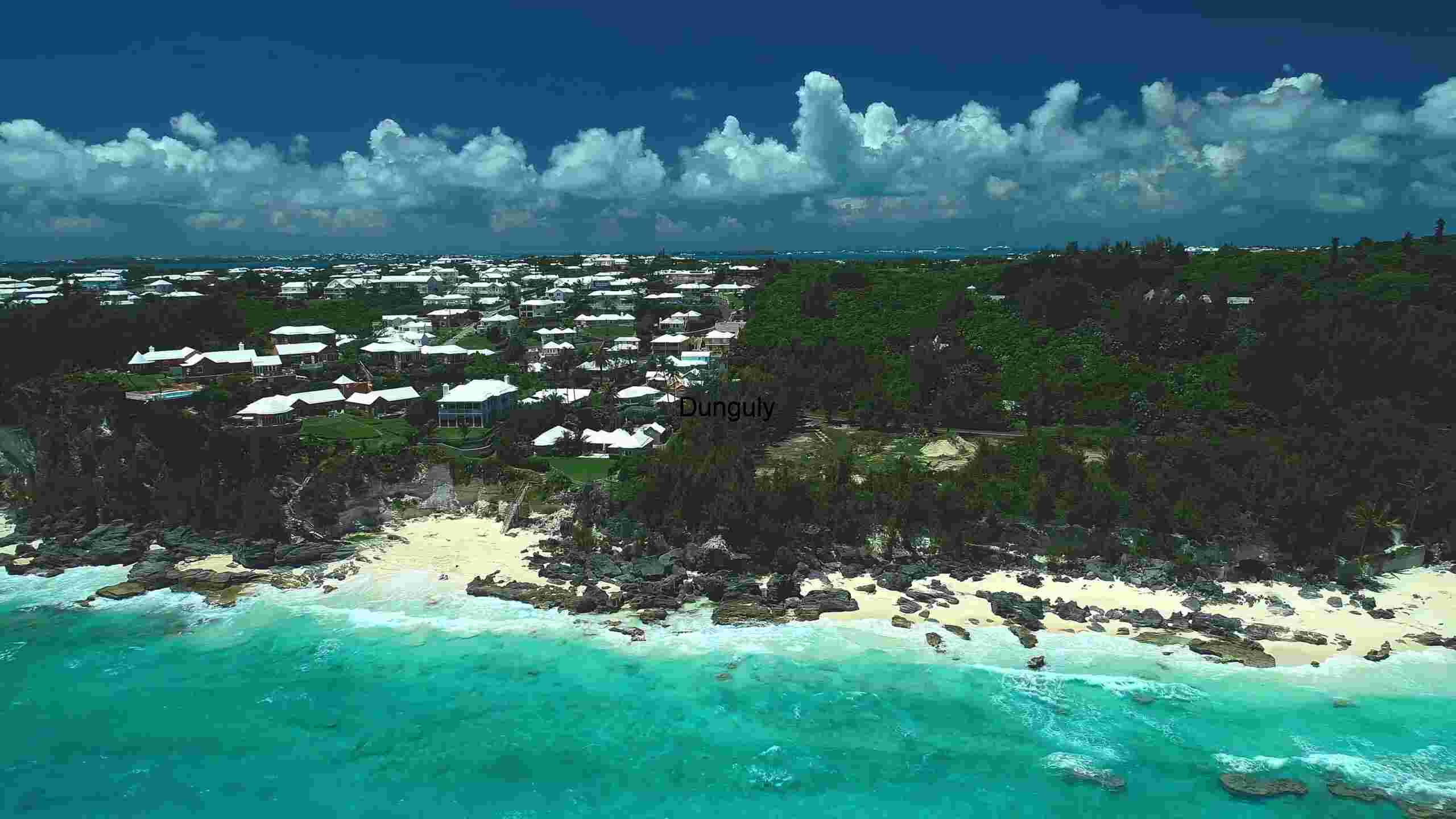 Coastal Elegance: Aerial View of a Tropical Paradise