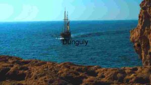 Sailing into the Horizon: A Vintage Ship at Sea