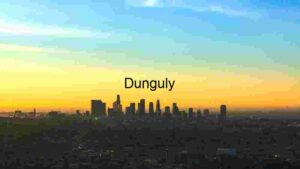 Sunset Silhouette of Urban Skyline