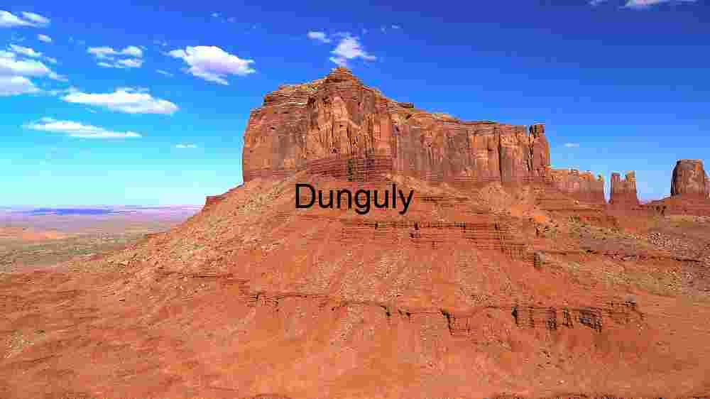 Majestic Red Rock Formation in Desert Landscape