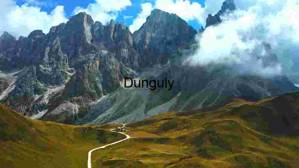 Majestic Mountain Range with Verdant Valley