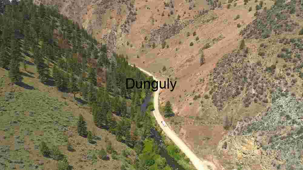 Serene Mountain Road and Stream