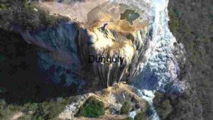 Aerial View of Hierve el Agua, Oaxaca, Mexico