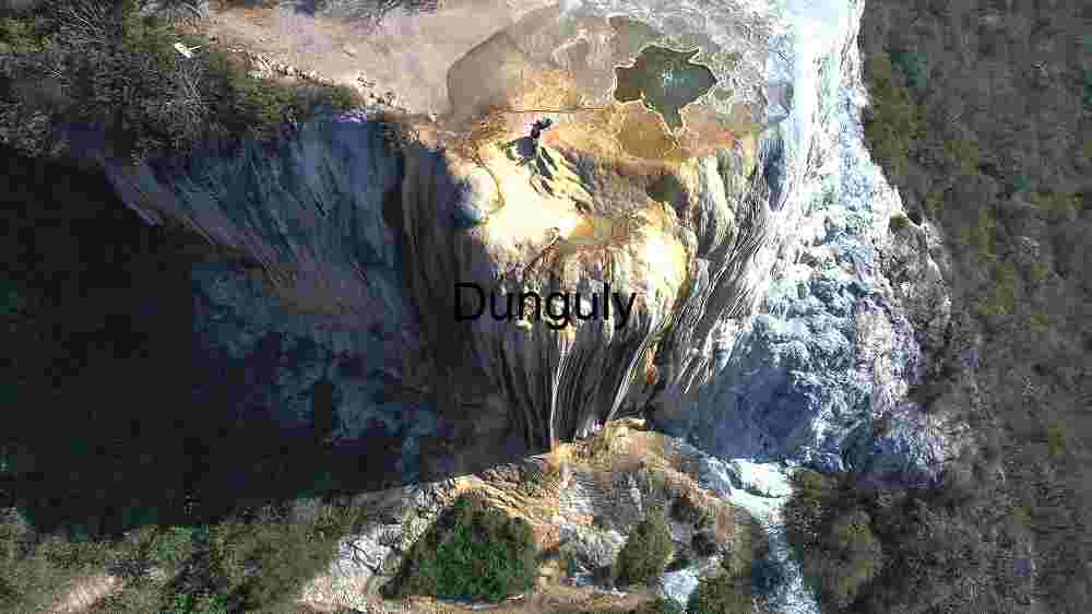 Aerial View of Hierve el Agua, Oaxaca, Mexico