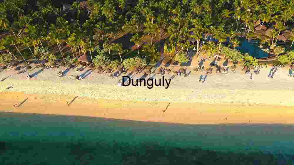 Tropical Beach Resort Aerial View