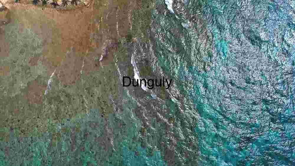 Aerial View of Coastal Waters and Shoreline