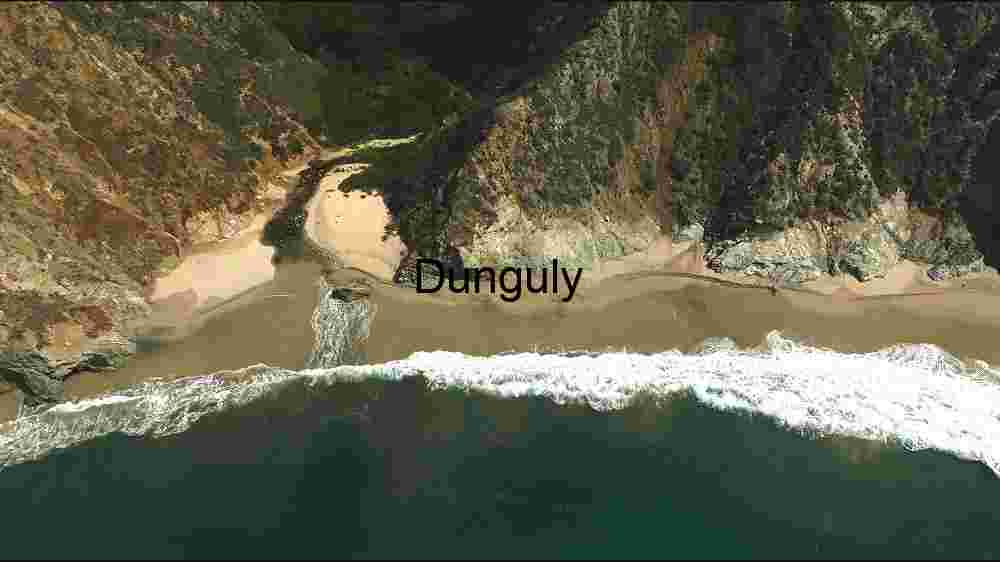 Aerial View of a Secluded Beach