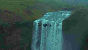 Majestic Waterfall in Verdant Landscape