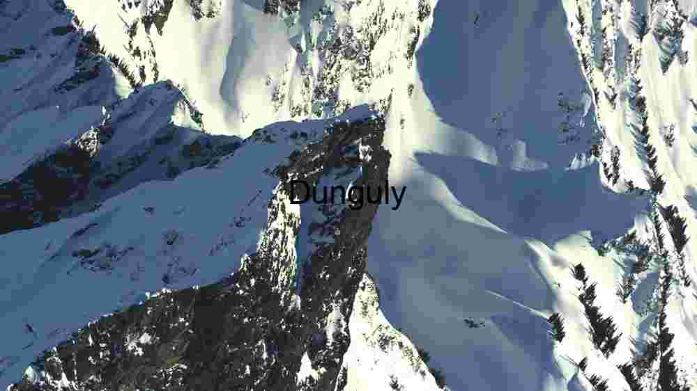 Majestic Snow-Covered Mountain Ridge