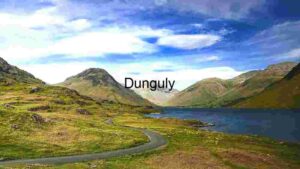 Serene Mountain Landscape with Winding Road and Lake