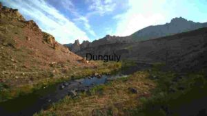 Serene River Valley in Rocky Terrain