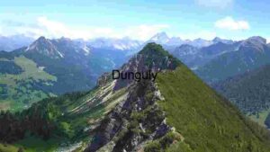 Majestic Mountain Ridge in the Alps