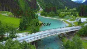 Serene Mountain Bridge Over Turquoise River