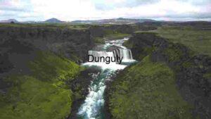Majestic Waterfall in a Verdant Canyon
