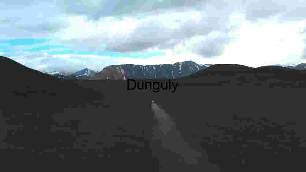 Solitary Journey Through Rugged Terrain