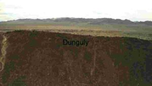 Volcanic Crater in a Desert Landscape