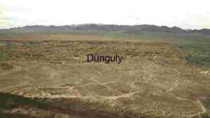 Expansive Desert Landscape with Mountain Range