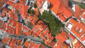 Aerial View of a Mediterranean Town