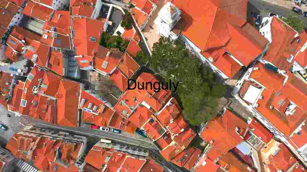 Aerial View of a Mediterranean Town