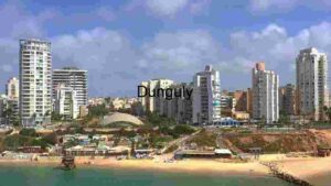 Coastal Cityscape with Modern High-Rise Buildings